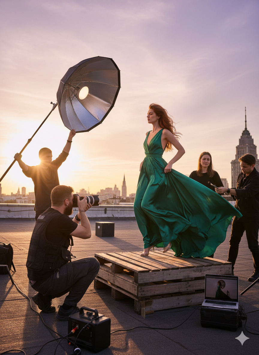 Professional photography session